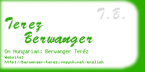 terez berwanger business card